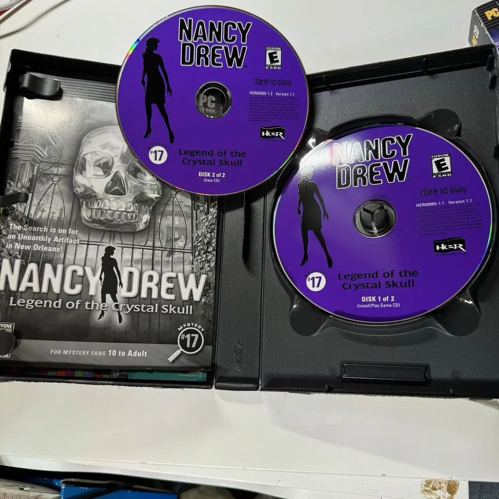 Nancy Drew Legend Of The Crystal Skull PC 2007 Complete Packaging Manual